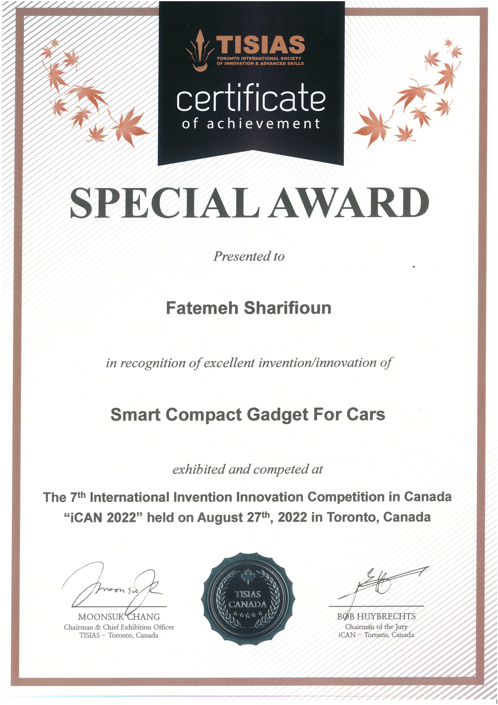 TISIAS Canada Certificate-1